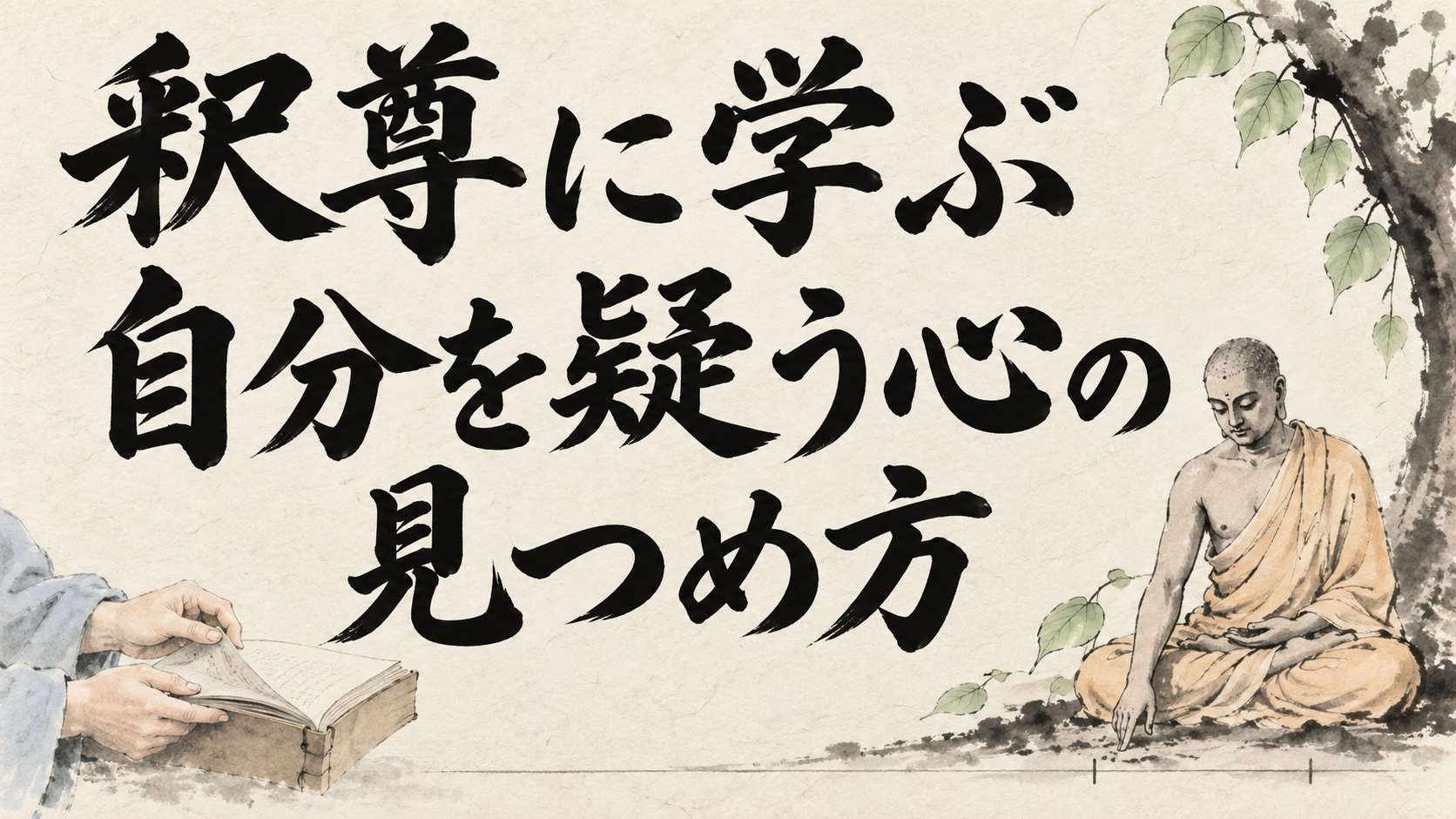 釈尊に学ぶ 自分を疑う心の見つめ方