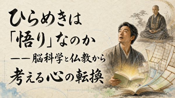 ひらめきは「悟り」なのか――脳科学と仏教から考える心の転換