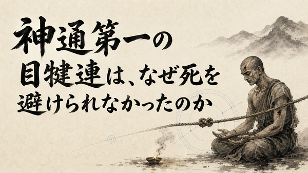 神通第一の目犍連は、なぜ死を避けられなかったのか